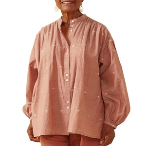 Seek Collective Artist Canyon Triangles Cotton Button Down Shirt‎ Size XL